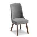 Huxley Dusk Grey Chenille Fabric Dining Chair by Lavishway | Dining Chairs-20058