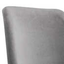 Huxley Dusk Grey Chenille Fabric Dining Chair by Lavishway | Dining Chairs-20060