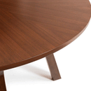 Huxley Walnut Finish Round Top Dining Table by Lavishway | Dining Tables-20039