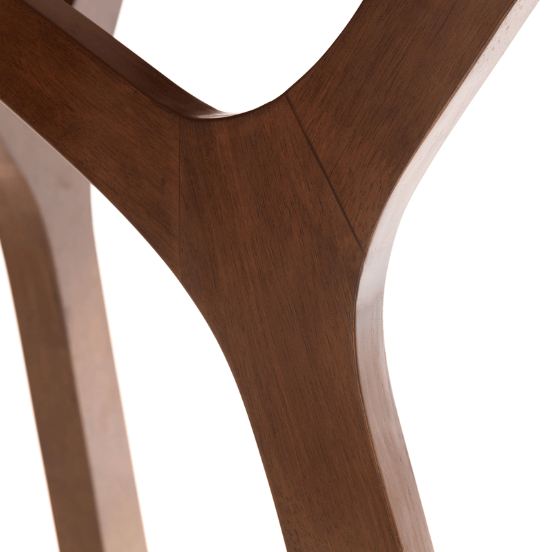 Huxley Walnut Finish Round Top Dining Table by Lavishway | Dining Tables-20040