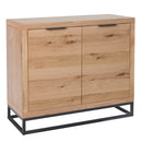 Swellegant Industrial Oak 2 Doors Sideboard by Lavishway | Sideboards-36636