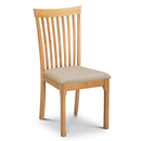 Ibsen Oak Wood Dining Chair With Fabric Seat by Lavishway | Dining Chairs-20034