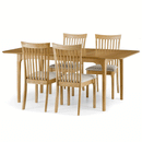 Ibsen Oak Finish Extendable Dining Table by Lavishway | Dining Tables-20024