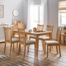 Ibsen Oak Finish Extendable Dining Table by Lavishway | Dining Tables-20020