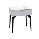 Ida Marble Top Nightstand With Metal Legs by Lavishway | Bedside Tables-23183