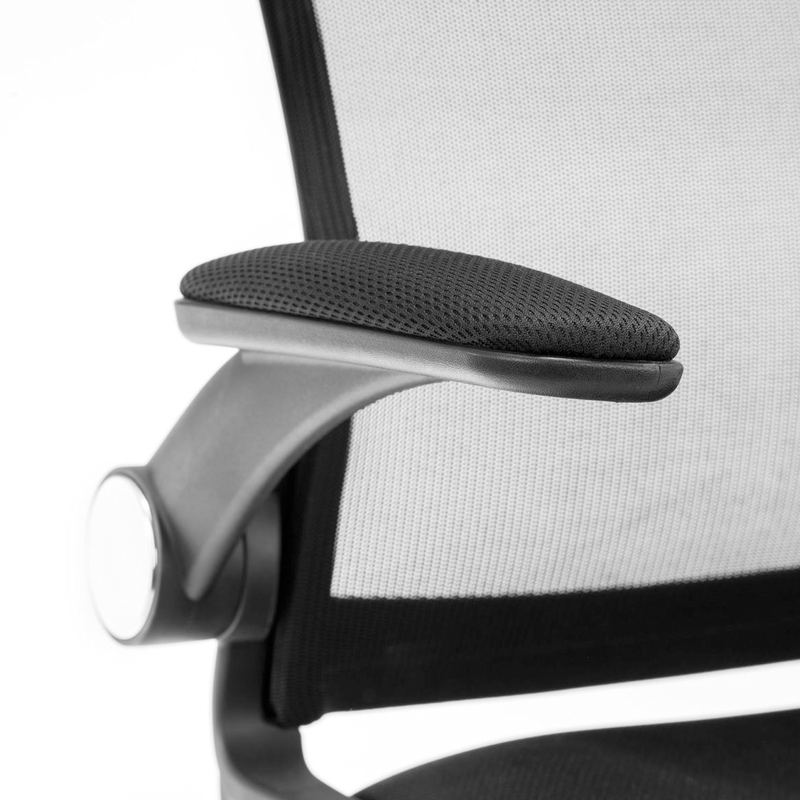 Imola Black Mesh Back Office Chair by Lavishway | Mesh Chairs-20018