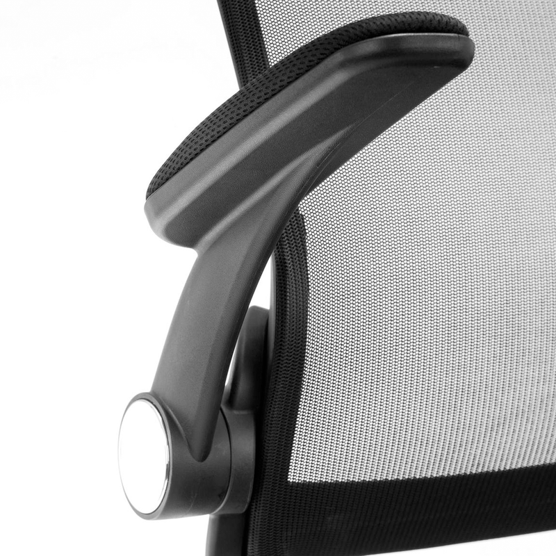 Imola Black Mesh Back Office Chair by Lavishway | Mesh Chairs-20014