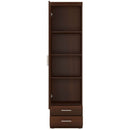 Imperial Dark Mahogany Tall Display Cabinet by Lavishway | Display Cabinet-45450