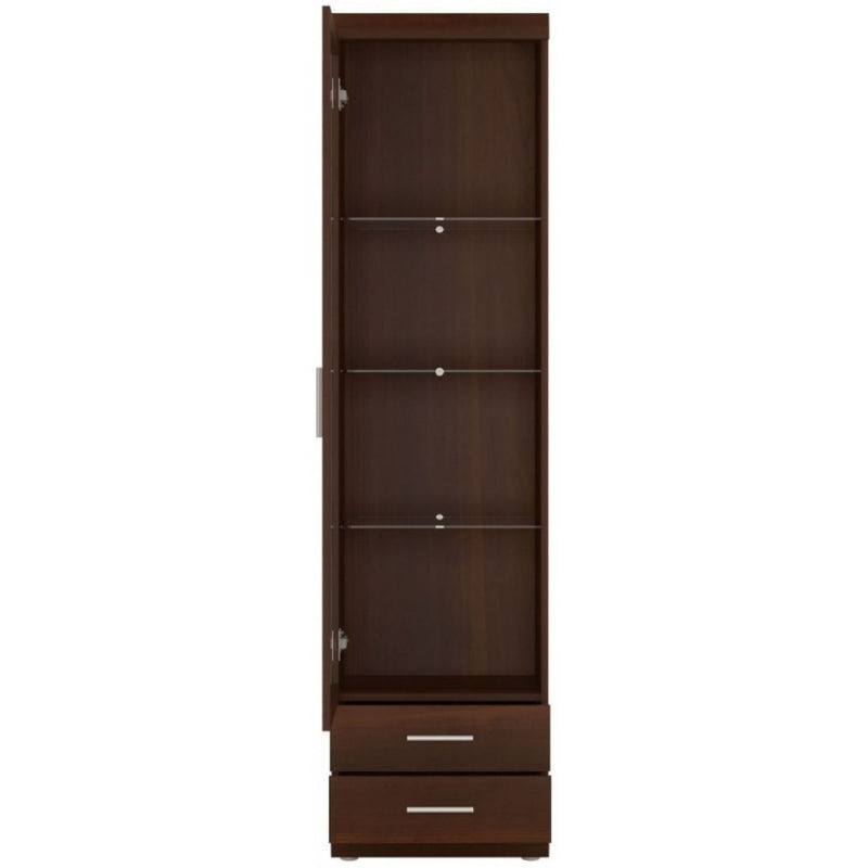 Imperial Mahogany Tall Narrow Glazed Cabinet by Lavishway | Display Cabinets-45454