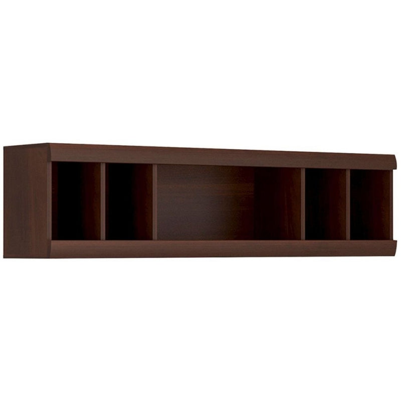 Imperial Dark Mahogany Wall Shelving Unit by Lavishway | Book Shelves and Cabinets-45423