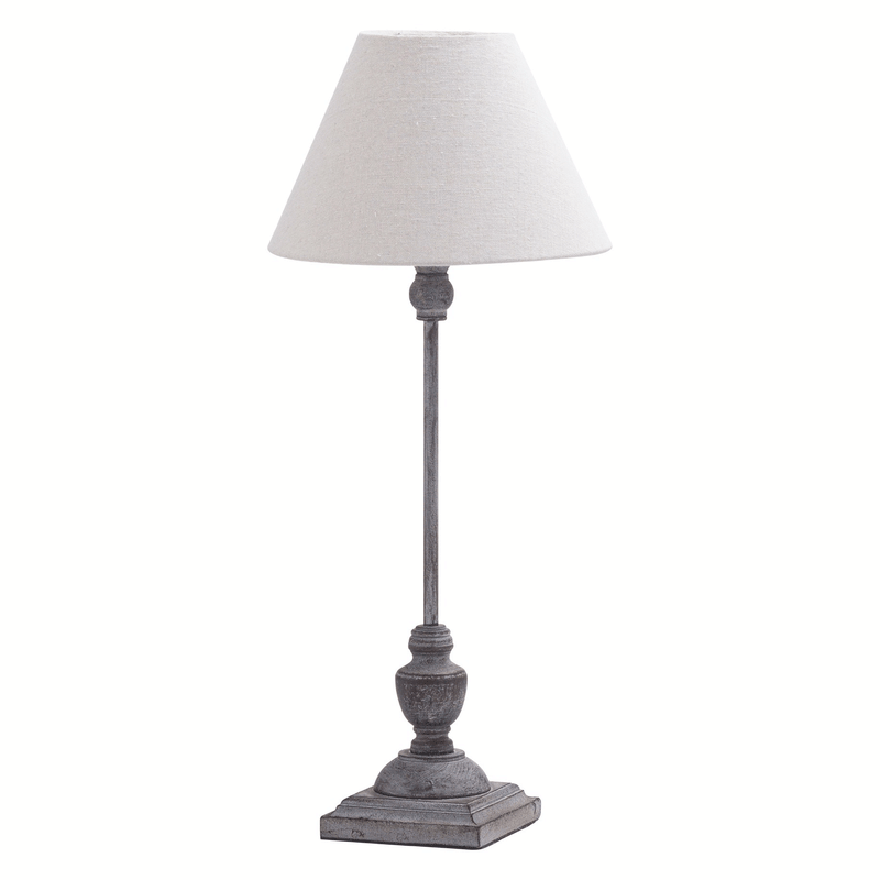 Incia Stem Wooden Base Fabric Shade Lamp by Lavishway | Floor Lamps-51498