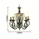 Industrial Lustres Wrought Iron Chandelier by Lavishway | Pendant Lighting-50439