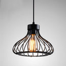 Industrial Black Metal Cage Pendant Light by Lavishway | Pendant Lighting-50063