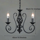 Industrial Black Wrought Iron Pendant Lights by Lavishway | Pendant Lighting-50424