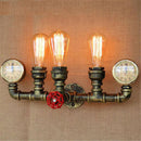 Industrial Iron Waterpipe Steampunk Wall Lamp by Lavishway | Industrial Lighting-50445