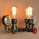 Industrial Iron Waterpipe Steampunk Wall Lamp by Lavishway | Industrial Lighting-50446