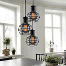 Industrial Black Wire Cage Pendant Light by Lavishway | Pendant Lighting-50303