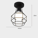 Industrial Black Wire Cage Pendant Light by Lavishway | Pendant Lighting-50308