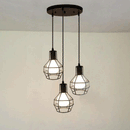 Industrial Black Wire Cage Pendant Light by Lavishway | Pendant Lighting-50305