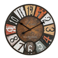 Industrial Vintage Wooden Wall Clock by Lavishway | Wall Clocks-50105