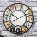 Industrial Vintage Wooden Wall Clock by Lavishway | Wall Clocks-50092