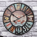 Industrial Vintage Wooden Wall Clock by Lavishway | Wall Clocks-50091
