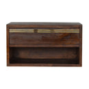 Isabelle Chestnut Finish Bedside Table by Lavishway | Bedside Tables-51835