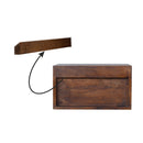 Isabelle Chestnut Finish Bedside Table by Lavishway | Bedside Tables-51840