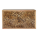 Isabelle Wall Leopard Print Bedside Table by Lavishway | Bedside Tables-51892
