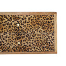 Isabelle Wall Leopard Print Bedside Table by Lavishway | Bedside Tables-51894