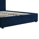 Islington Velvet High Headboard Double Bed by Lavishway | Velvet Bed-35667