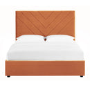 Islington Velvet High Headboard Double Bed by Lavishway | Velvet Bed-35670