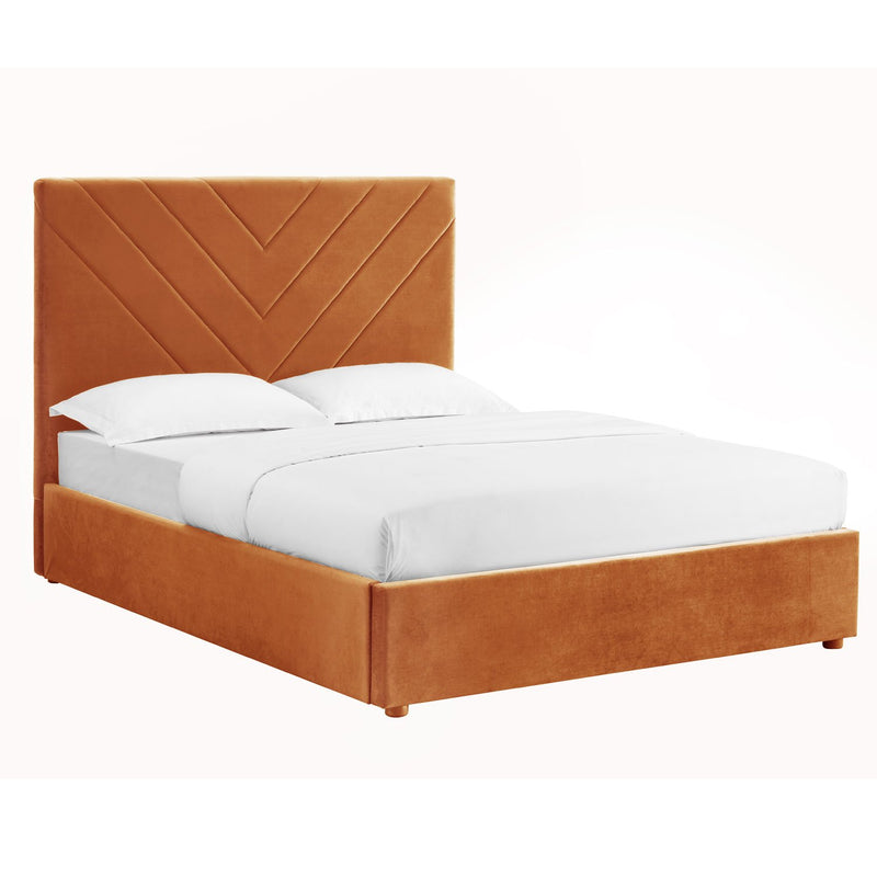 Islington Velvet High Headboard Double Bed by Lavishway | Velvet Bed-35672