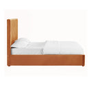 Islington Velvet High Headboard Double Bed by Lavishway | Velvet Bed-35671