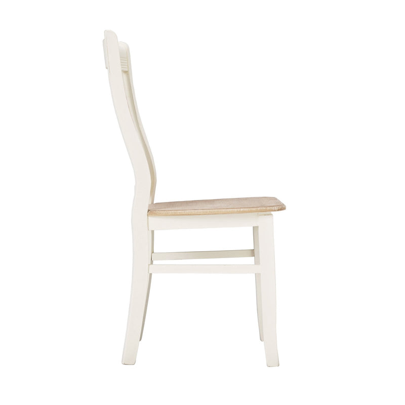 Juliette Cream Painted Dining Chair Set of 2 by Lavishway | Dining Chairs-33673