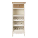 Juliette Cream 1 Drawer Drinks Cabinet by Lavishway | Wine Racks-30958