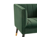 Jackson Upholstered Velvet Sofa by Lavishway | Velvet Sofa-25145