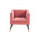 Jackson Velvet Tub Chair With Wooden Legs by Lavishway | Velvet Sofa-25109