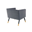 Jackson Velvet Tub Chair With Wooden Legs by Lavishway | Velvet Sofa-25106