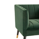 Jackson Velvet Tub Chair With Wooden Legs by Lavishway | Velvet Sofa-25102