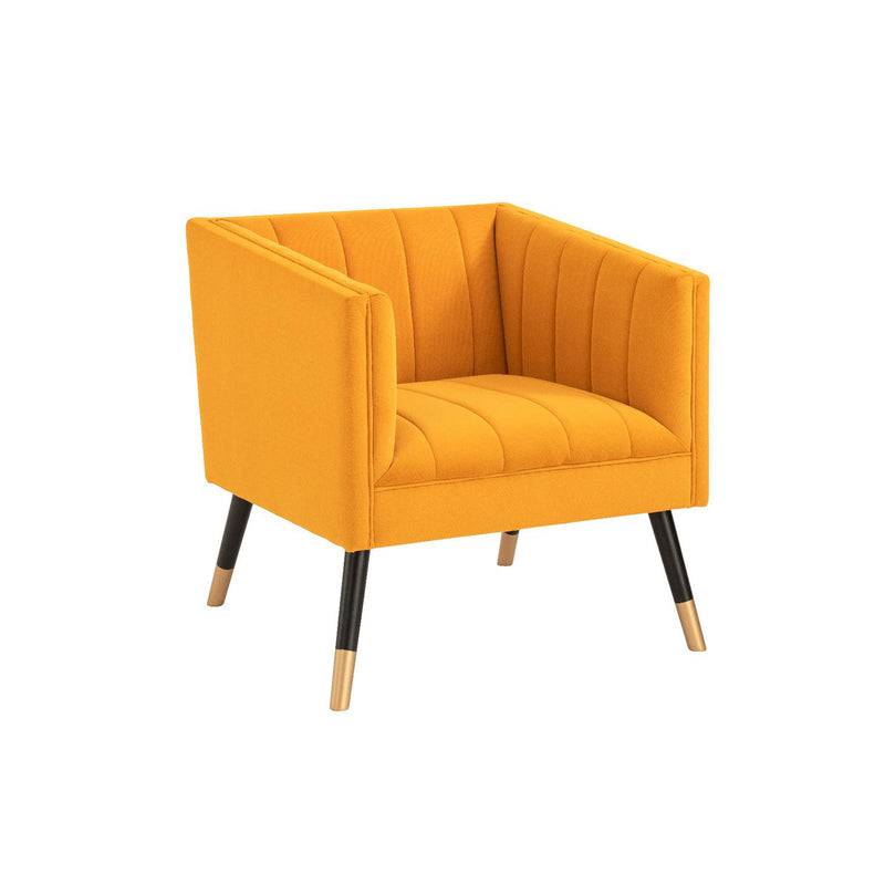 Jackson Velvet Tub Chair With Wooden Legs by Lavishway | Velvet Sofa-25114