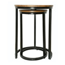 Java Distressed Effect Top Nest Of 2 Tables by Lavishway | Nest of Tables-28505