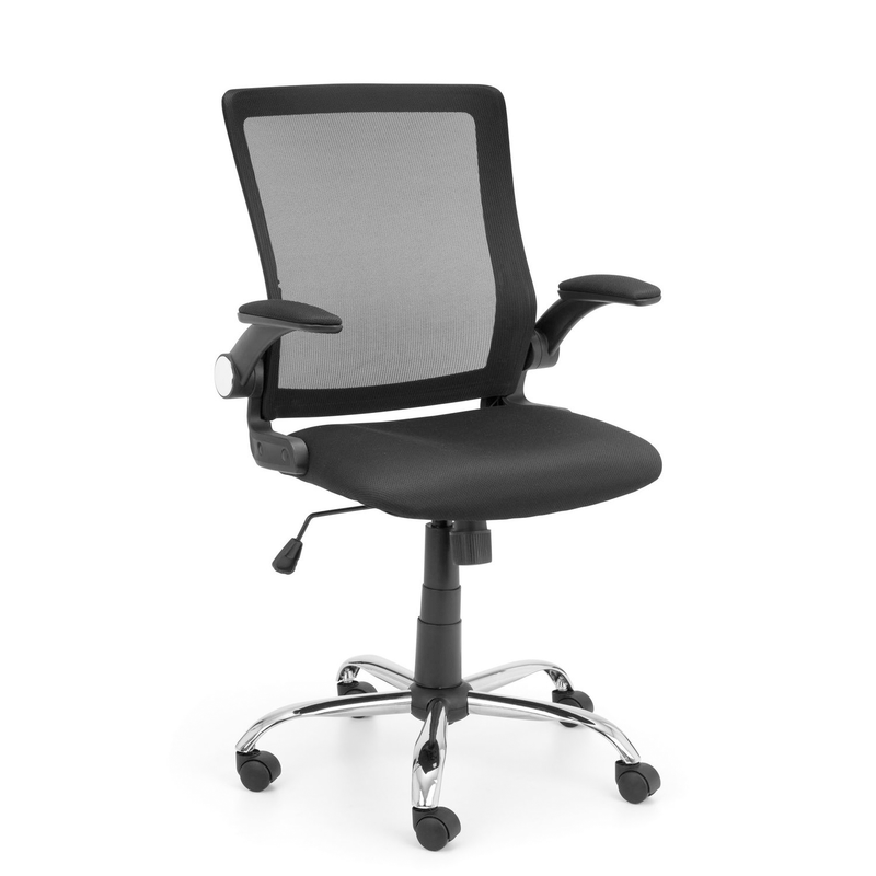Imola Black Mesh Back Office Chair by Lavishway | Mesh Chairs-20011