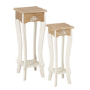 Juliette Distressed Effect Top Lamp Stand by Lavishway | Side Tables-28493