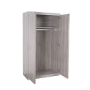 Jupiter 2 Doors Wooden Wardrobe by Lavishway | Wardrobe-20104