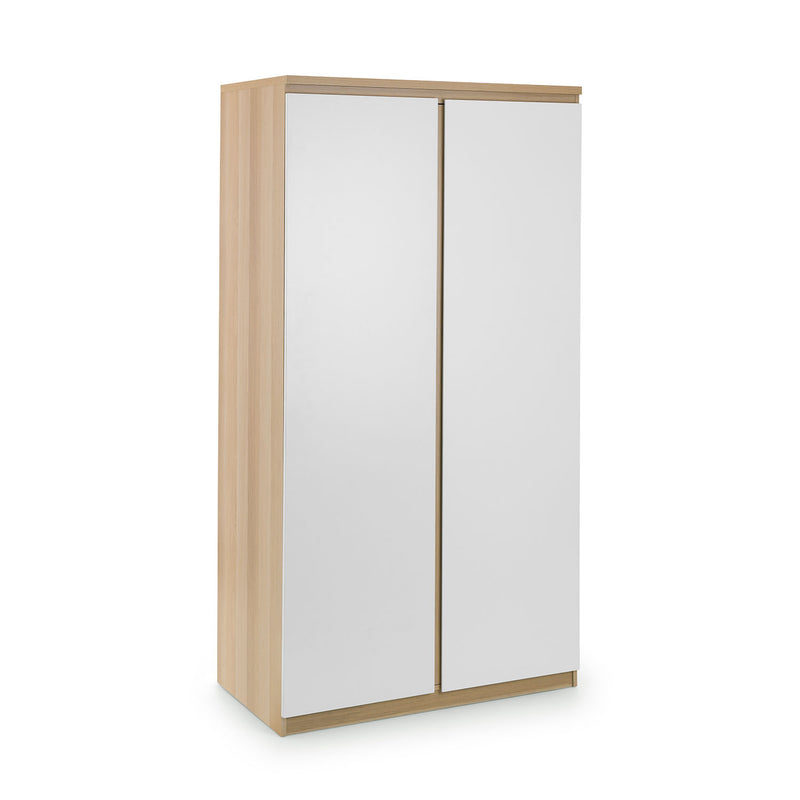 Jupiter 2 Doors Wooden Wardrobe by Lavishway | Wardrobe-20101