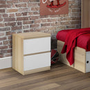 Jupiter 2 Drawers Bedside Table by Lavishway | Bedside Tables-20077
