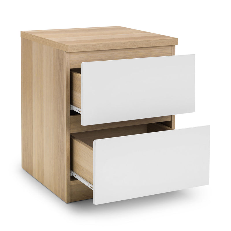 Jupiter 2 Drawers Bedside Table by Lavishway | Bedside Tables-20081