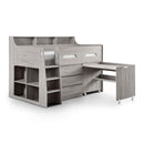 Jupiter 3 Step Ladder Mid Sleeper Bed by Lavishway | Wooden Beds-20049