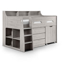 Jupiter 3 Step Ladder Mid Sleeper Bed by Lavishway | Wooden Beds-20046